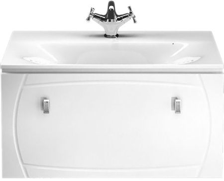 Тумба с раковиной Iddis Rise 90 подвесная Белая