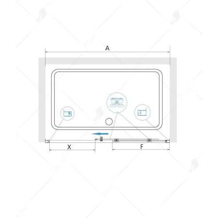 Душевая дверь RGW CL-14 (1100, Прозрачное), артикул 32091411-11