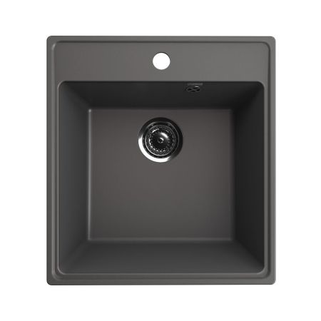 Кухонная мойка Ulgran Quartz Forte 460-09, мокрый асфальт, артикул Forte 460-09