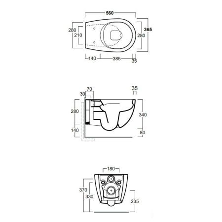 SIMAS Комплект крепежей для подвесного унитаза/биде, артикул F85