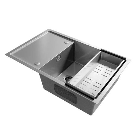 Кухонная мойка Ulgran Steel 780x500, брашированная сталь, артикул US 780-001