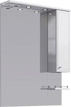 "Барселона" панель с зеркалом,  шкафчиком и подсветкой Ba.02.08, ТМ «AQWELLA»