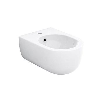 Olympia Milady, подвесное биде c крепежом, 52x37 см, цвет черный матовый