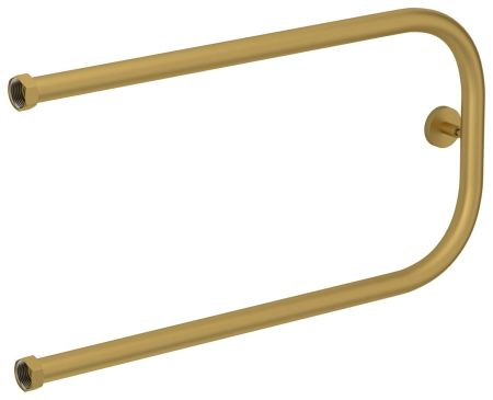 Полотенцесушитель водяной "П-обр.+" 320х650 Н. Г. 1" (Матовое ЗОЛОТО)