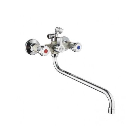 Смеситель для ванны PLstart PL2210-26, хром/мрамор