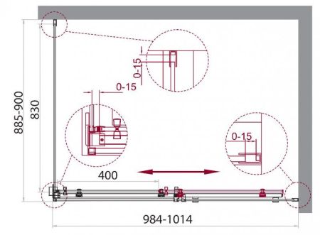 Душевой уголок BelBagno ACQUA-AH-1-150/90-C-NERO ACQUA-AH-1-150/90-C-NERO BelBagno, артикул ACQUA-AH-1-150/90-C-NERO