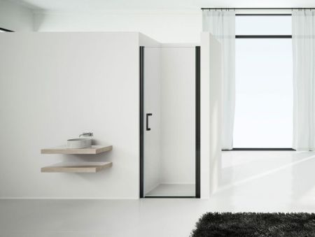 Душевая дверь Vincea Orta VPP-1O800CLB 80x190 профиль Черный стекло прозрачное, артикул VPP-1O800CLB