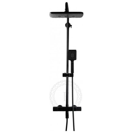 Душевая система с термостатом FILARETE FL2050BL, черный