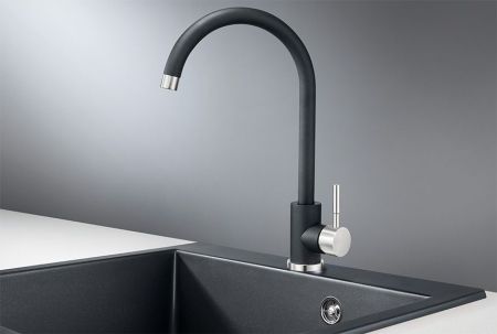 Смеситель для кухни GRANULA (ST-4031, ШВАРЦ), артикул ST-4031, ШВАРЦ
