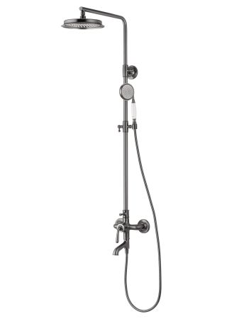 Душевая система WONZON & WOGHAND STEAM, Темный графит (WW-88739008-BGM), артикул WW-88739008-BGM