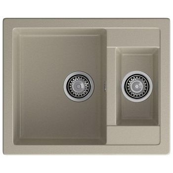 Кухонная мойка GranFest QUADRO 610K, топаз