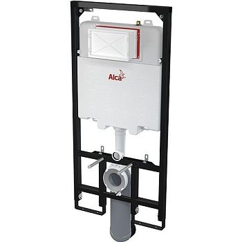 Инсталляция Alcaplast Sadromodul Slim AM1101/1200 для унитаза со смывным бачком без клавиши смыва