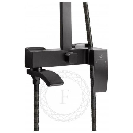 Душевая система FILARETE Waterfall FL2010BG, графит