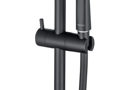 Душевой гарнитур 3jet 73см AQUATEK, матовый черный AQ2011MB, артикул AQ2011MB