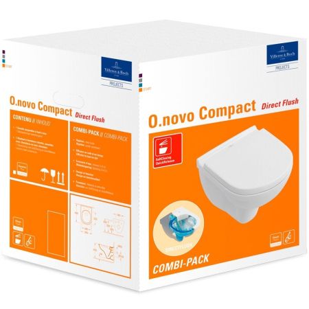 Унитаз Villeroy&Boch O Novo 5688HR01 подвесной с сиденьем Soft Close