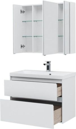 Мебель для ванной Aquanet Гласс 90 белый, артикул 00240467