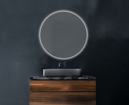 Xpertials Siro, зеркало Ø120 см, 1 датчик: LED подсветка с регулировкой яркости, артикул 84354135-68397