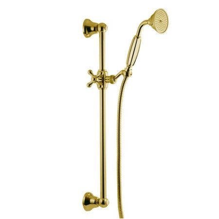 Fima Carlo Frattini Saliscendi Душевой гарнитур, с душевой штангой, держателем для ручного душа и ручным душем, цвет: золото Fima Carlo Frattini Saliscendi Душевой гарнитур, с душевой штангой, держателем для ручного душа и ручным душем, цвет: золото