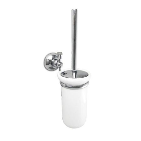 Nicolazzi Cristallo Di Rocca Ершик для унитаза подвесной, цвет: керамика / хром, артикул 1490CR09C