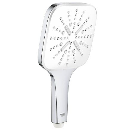 Ручной душ GROHE Rainshower SmartActive 130 Cube, 3 вида струй, белая луна (26582LS0)