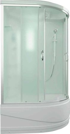 Душевая кабина Erlit Comfort ER4512TPL 120x80 с гидромассажем Задняя стенка белая дверцы матовые, артикул ER4512TPL-C3