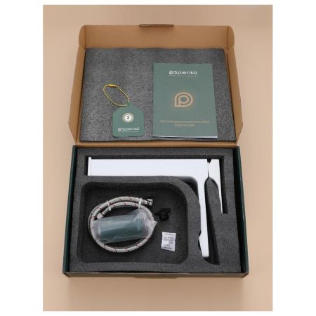 Смеситель для раковины высокий Splenka S55.15.08, белый