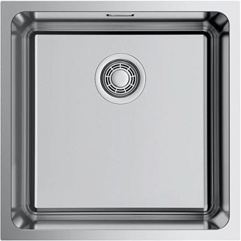 Мойка, OMOIKIRI, Tadzava Quadro, ширина, мм-440, глубина, мм-440, высота, мм-200, тип установки-встраиваемый, отверстия для смесителя-отсутствуют, с переливом, сифон и донный клапан в комплекте, автоматический донный клапан-приобретается отдельно, материа