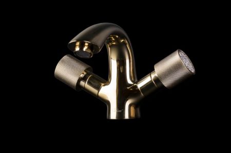 Смеситель для раковины Boheme Royal Cristal 291-RoyalCRST Золото, артикул 291-RoyalCRST