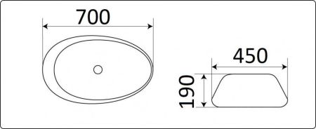 Умывальник CeramaLux 7807