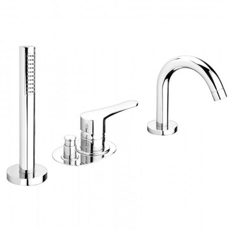 Bongio O'Clock Green Смеситель для ванны, цвет белый матовый