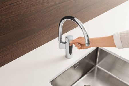 Смеситель для кухни GROHE Eurosmart new с высоким изливом, хром (33202002)