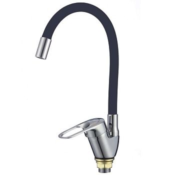 Смеситель для кухни с гибким изливом Fmark FM4104-01, хром