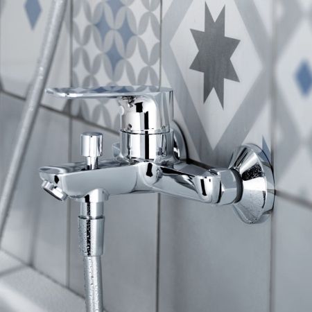 Смеситель для ванны с душем  JACOB DELAFON OSCAR E29844-CP (хром, L-15,8), шт, артикул E29844-CP