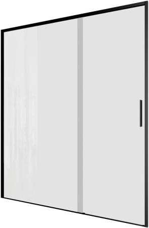 Душевая дверь Aquanet Pleasure Evo 160 AE65-N160-BT профиль черный, прозрачное стекло, артикул AE65-N160-BT
