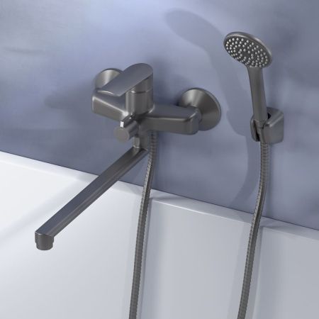 Смеситель для ванны ESKO LG31GM, оружейная сталь, артикул LG31GM