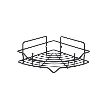 Полка одноярусная угловая Milardo Grid проволока стальная, чёрный матовый (GRICC1BM44)