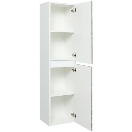 Шкаф пенал Runo Манхэттен 35 4620750029227 подвесной Белый