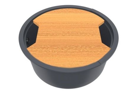 Кухонная мойка KitKraken Lake Graphite 51 Темно-серая, артикул O-510.7024