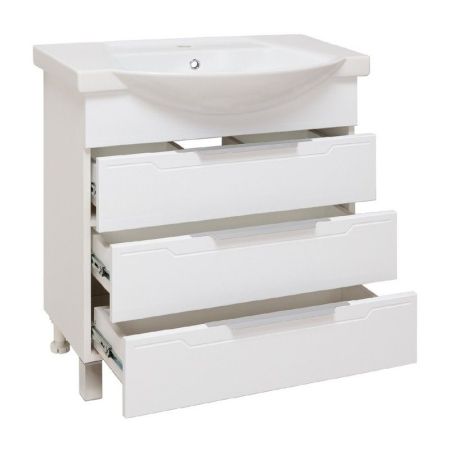 Тумба под раковину Runo Верона 75 4620750025878 Белая
