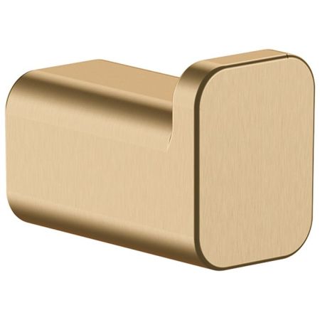 Крючок, Hansgrohe, AddStoris, одинарный, ширина, мм-16, глубина, мм-30, высота, мм-21, тип установки-настенный, материал-металл, крепления в комплекте, цвет-шлифованная бронза, артикул 41742140
