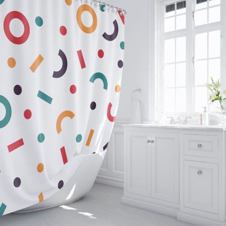 Штора для ванной комнаты FIXSEN DESIGN FX-2512, разноцветный, артикул FX-2512