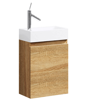 "Леон-МР" тумба под умывальник подвесная, цвет дуб сонома Ln-MP.01.04/DS, ТМ «AQWELLA»