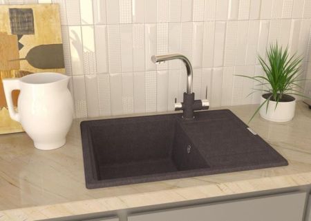 Кухонная мойка Paulmark Weimar 65 PM216550-DG Графит, артикул PM216550-DG