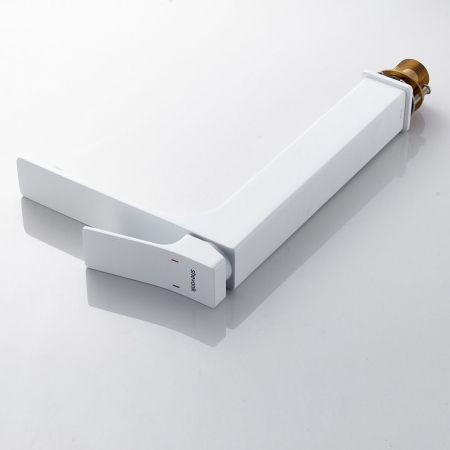 Смеситель для раковины высокий Shevanik S6111C, белый