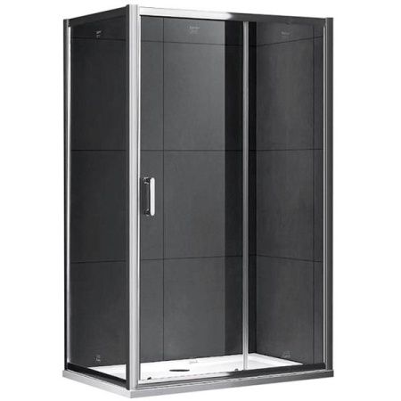 Душевой уголок Gemy S30191D-A75 110х75 профиль Хром стекло прозрачное