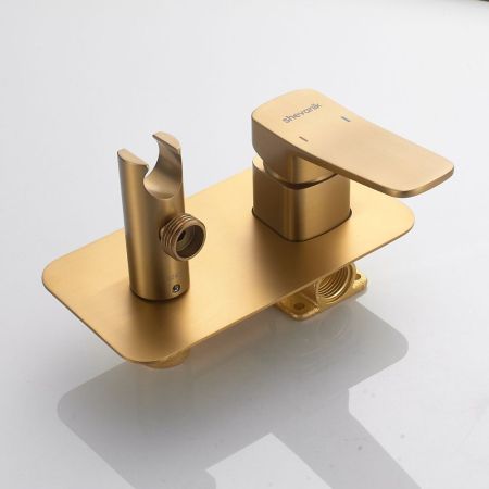 Гигиенический душ со смесителем Shevanik S9905G, золотой сатин, артикул S9905G