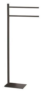 Gedy Trilly, стойка: 2 полотенцедержателя, цвет черный матовый