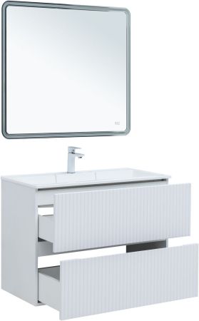 Тумба под раковину Aquanet Джейн 90 белый матовый, артикул 00313287