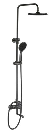 Душевая система со смесителем Lagos Gun Metal, артикул: ST205LGGM, ESKO, артикул ST205LGGM