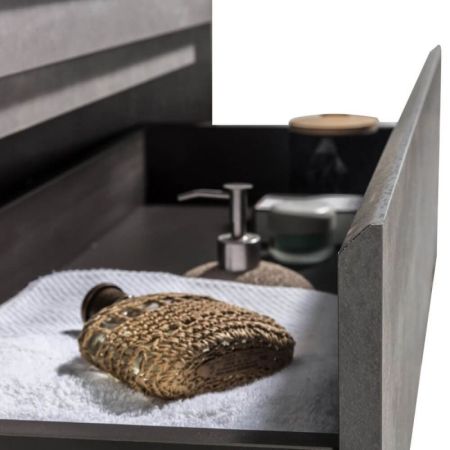 Комплект мебели для ванной Black&White Universe U903.1000 подвесной Пепельный, артикул 903U1000